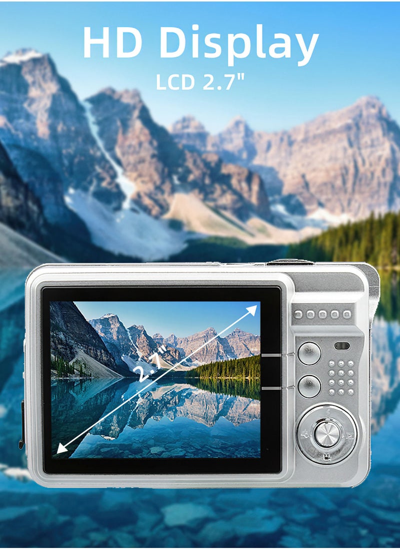 Generic - Portable 720P Digital Camera Video Camcorder 18MP Photo 8X Zoom Anti-shake 2.7 Inch Large TFT Screen Built-in Lithium Battery - Image 1