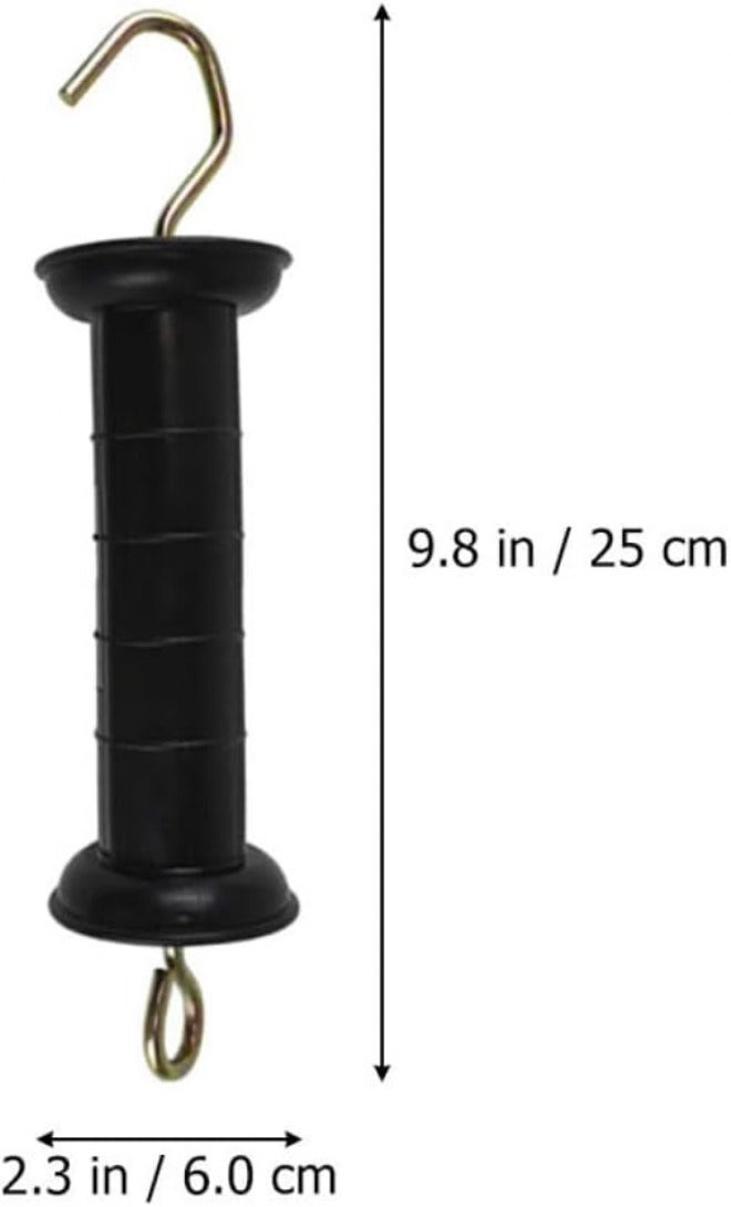 Cabilock 2pcs Insulated Electric Fence Gate Handles with Premium PP and Iron Material Install Outdoor Park and Farm Gate Pulls for Safe and Comfortable Use - Image 2