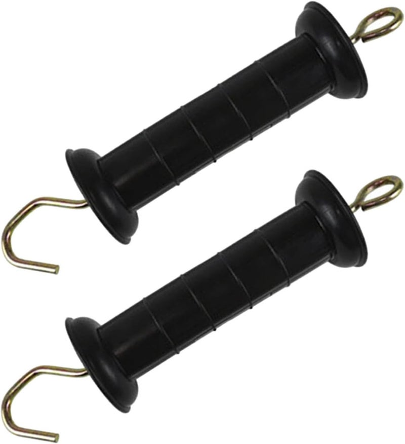 Cabilock 2pcs Insulated Electric Fence Gate Handles with Premium PP and Iron Material Install Outdoor Park and Farm Gate Pulls for Safe and Comfortable Use - Image 1