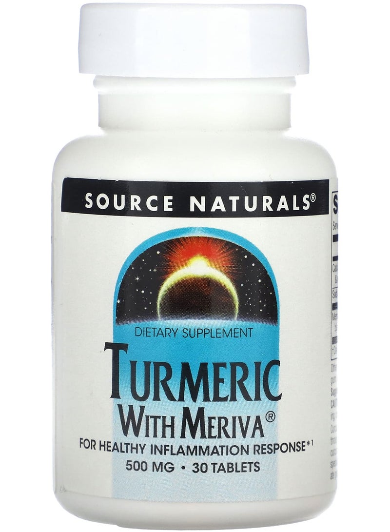Turmeric with Meriva, 500 mg, 30 Tablets