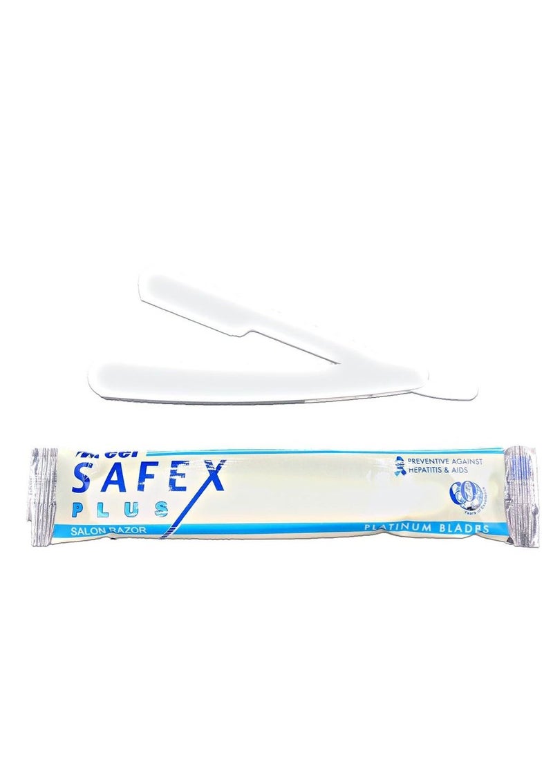 Safex 25 Shaving Razor Blades Plus For Defining Beard Hair  - Image 2