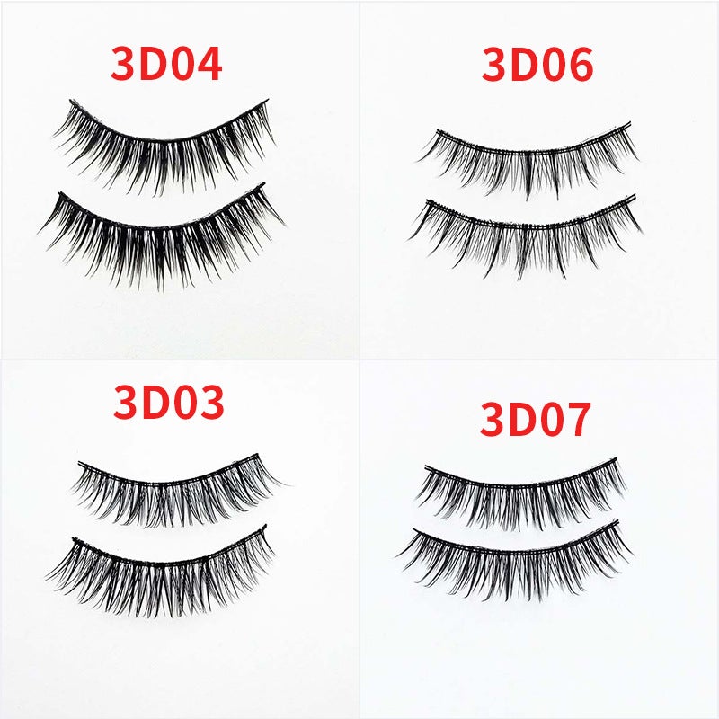 Handmade Ten Pairs Of Eyelashes, Three-Dimensional Realistic, Long, Thick, Natural Nude Makeup Style, Bare-Faced Look - Image 3