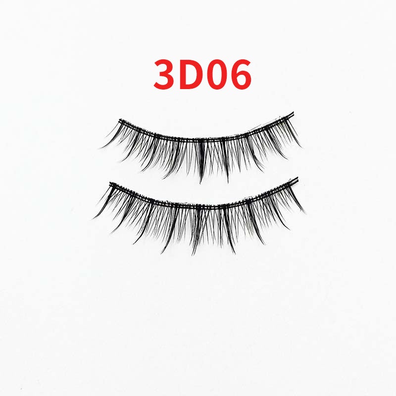 Handmade Ten Pairs Of Eyelashes, Three-Dimensional Realistic, Long, Thick, Natural Nude Makeup Style, Bare-Faced Look - Image 1