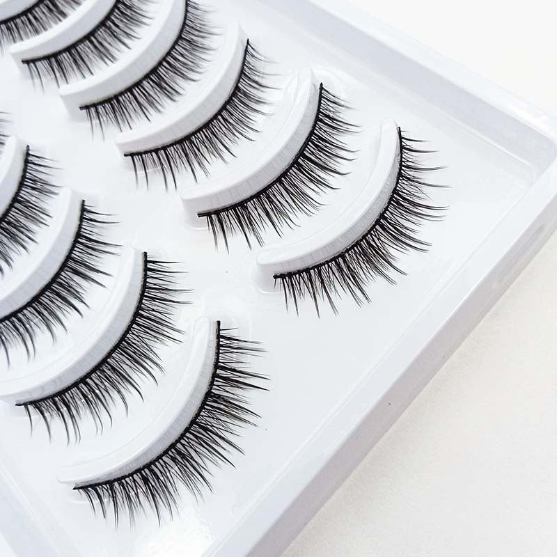 Handmade Ten Pairs Of Eyelashes, Three-Dimensional Realistic, Long, Thick, Natural Nude Makeup Style, Bare-Faced Look - Image 5
