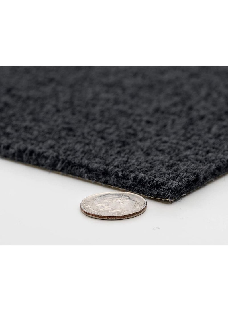Cool Baby COOLBABY Self-Adhesive Carpet Tiles - Easy to Install, Mix & Match Colors, Ribbed Texture - 10 Tiles(30x30CM, Square, Black）  - Image 2