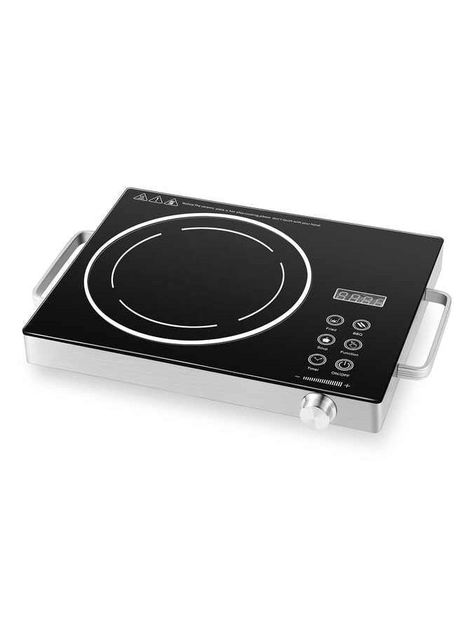 Digital Infrared Cooker, Single Infrared Burner Cooker with Adjustable Temperature, Multi-Function Cooking Hob with Button Control, 180-Min Timer for Hot Pot, Frying, Stir Fry, BBQ, Soup & More  - Image 1