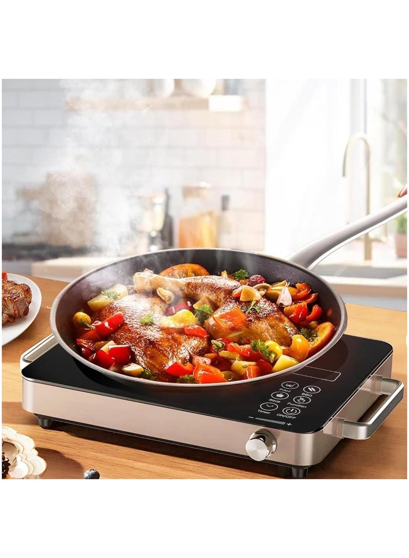 Digital Infrared Cooker, Single Infrared Burner Cooker with Adjustable Temperature, Multi-Function Cooking Hob with Button Control, 180-Min Timer for Hot Pot, Frying, Stir Fry, BBQ, Soup & More  - Image 2