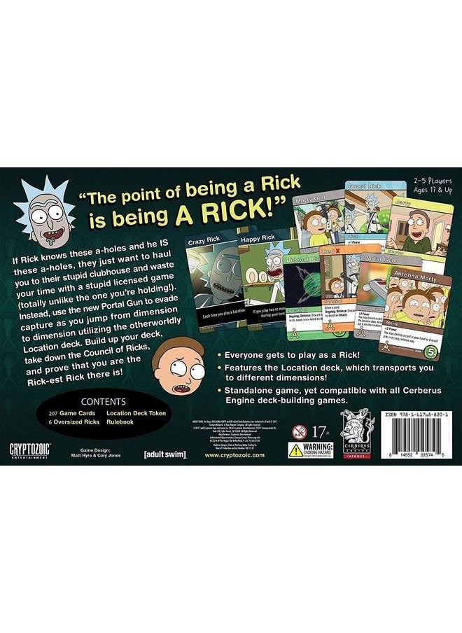 CRYPTOZOIC ENTERTAINMENT - Rick & Morty Deckbuilding Game Close Rick Counters Of The Rick Kind Board Game - Image 1