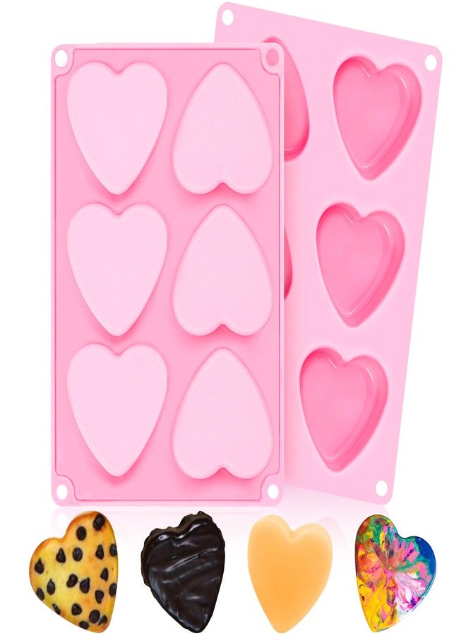 KKDINDAN Heart Silicone Gummy Molds 2 Pcs, Heart Chocolate Mold - Image 1