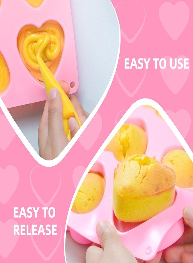 KKDINDAN Heart Silicone Gummy Molds 2 Pcs, Heart Chocolate Mold - Image 3