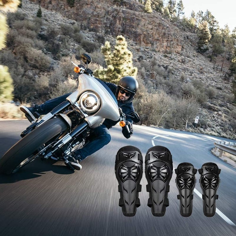 GuTe 4Pcs Protective Knee and Elbow Pads Set for Motorcycle Gear - Image 2