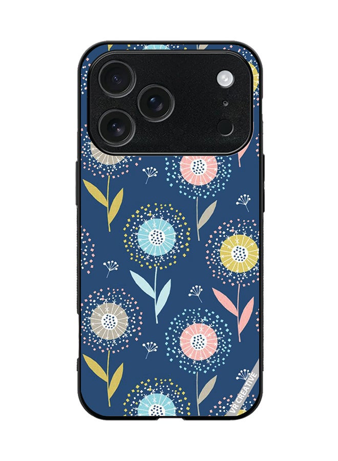 VR CREATIVE Protective Case Cover For Apple iPhone 17 Pro Flower Design Multicolour