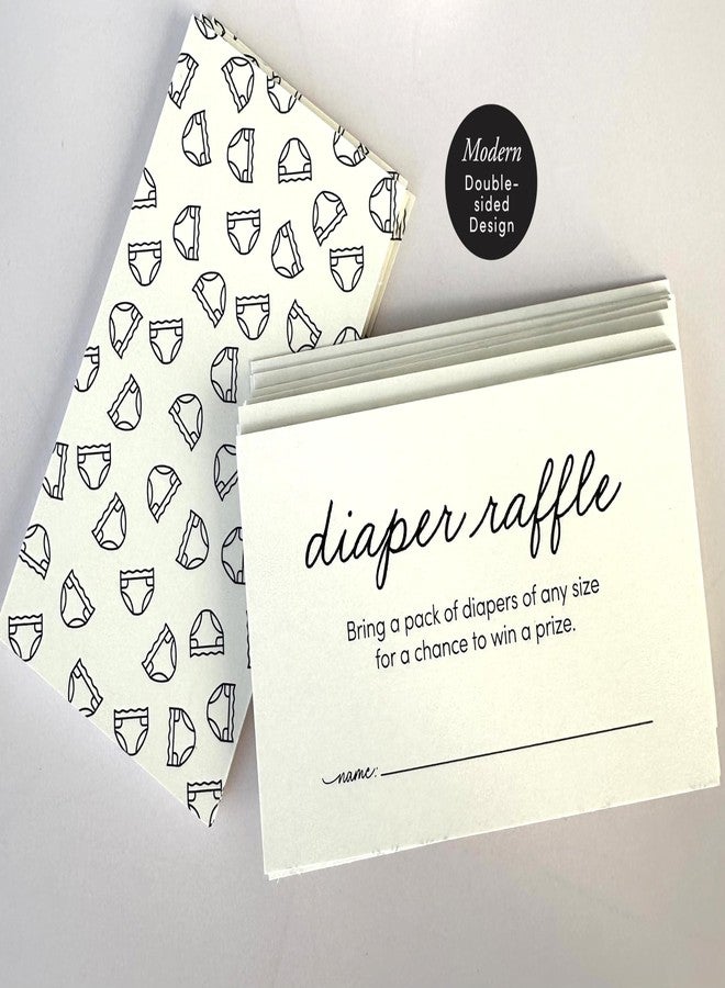 Lil' Labels Diaper Raffle Tickets, Enter to Win Drawing Baby Shower Game, Gender Reveal Party Prize, Made in the USA, 3.5 x 2 - Pack of 50 (Cream Color, Small) - Image 2