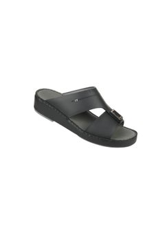 barjeel uno 008-3717 Barjeel Uno Mens Arabic Sandals BS 36 Black  - Image 2