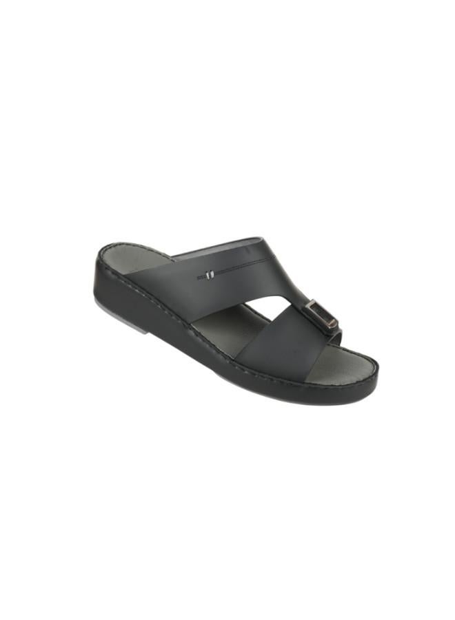 barjeel uno 008-3717 Barjeel Uno Mens Arabic Sandals BS 36 Black  - Image 2
