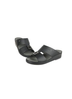 barjeel uno 008-3717 Barjeel Uno Mens Arabic Sandals BS 36 Black  - Image 3