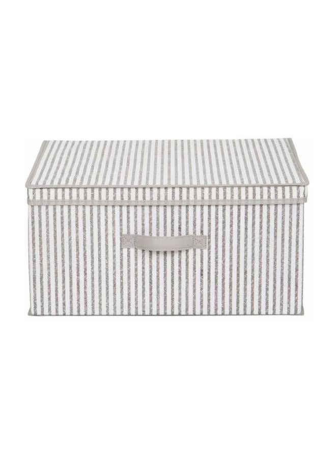 Closet Storage Boxes for Shelves, Decorative Wardrobe Organizers and Storage for Clothes, Pretty Storage Boxes for Organizing Bedroom Grey - Image 1