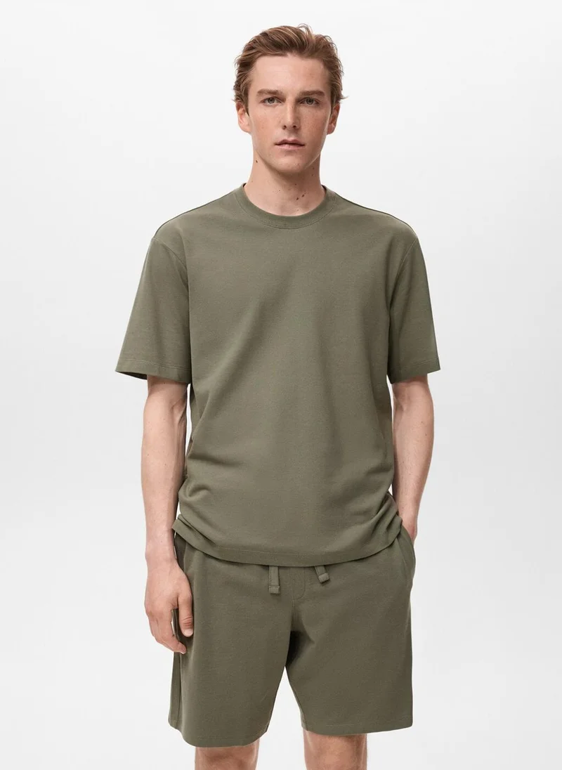 Mango Man Casual Cotton Pyjama Pack Shorts