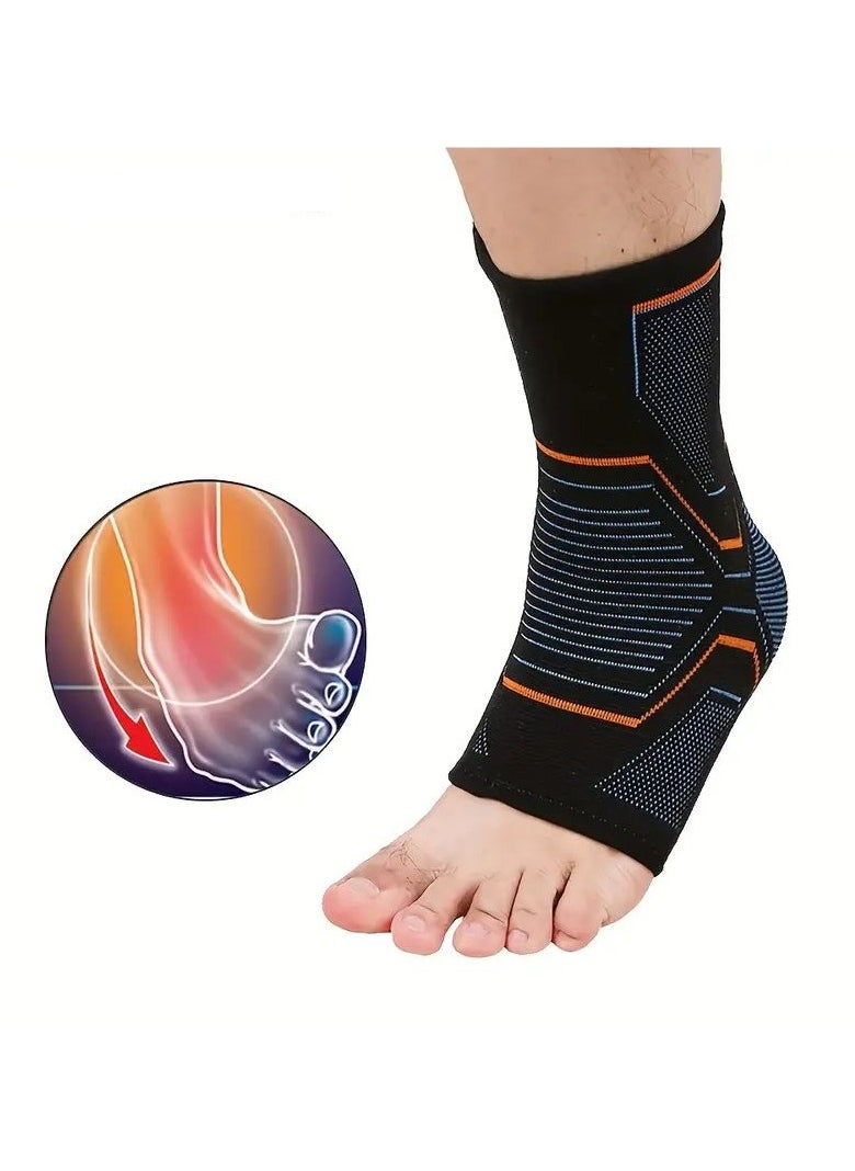 Goolsky 1pc Breathable Nylon Compression Ankle Sleeve for Basketball and Running, Elastic Sports Ankle Support, Left/Right Foot  - Image 1