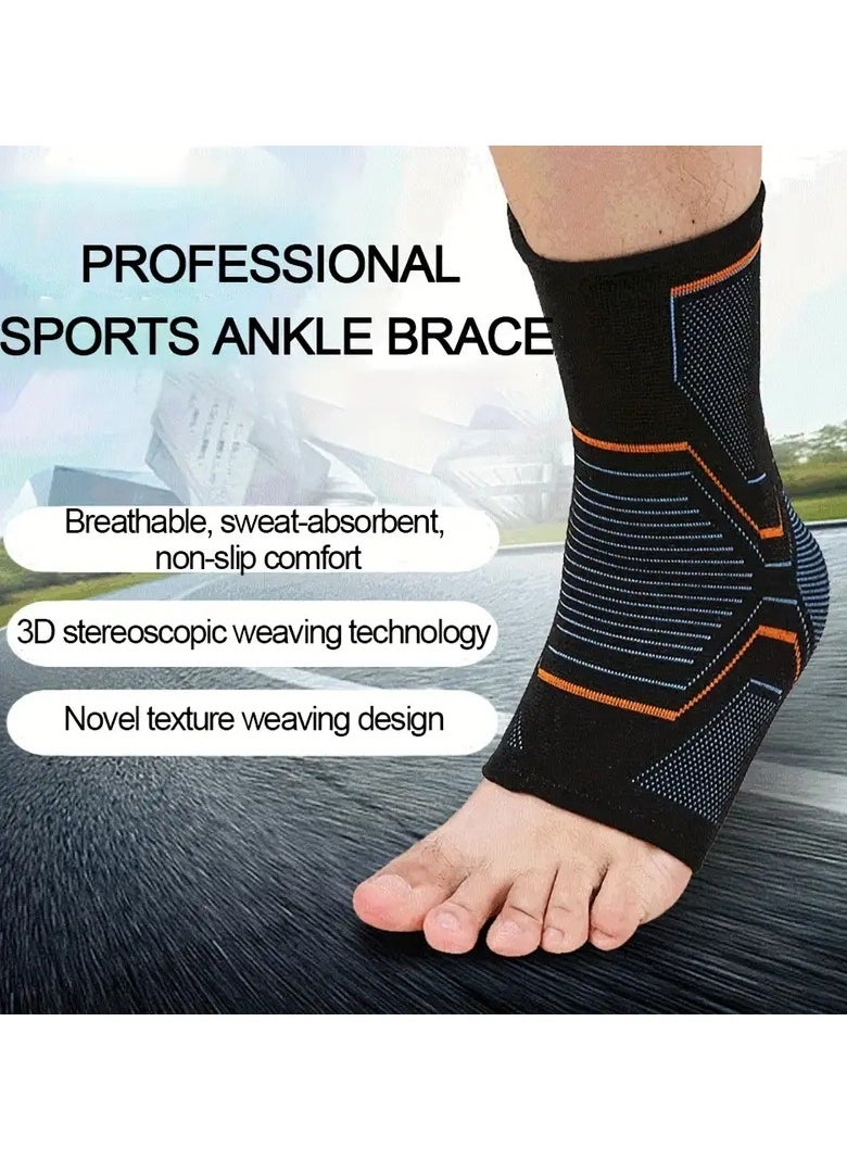Goolsky 1pc Breathable Nylon Compression Ankle Sleeve for Basketball and Running, Elastic Sports Ankle Support, Left/Right Foot  - Image 2