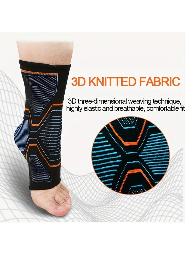 Goolsky 1pc Breathable Nylon Compression Ankle Sleeve for Basketball and Running, Elastic Sports Ankle Support, Left/Right Foot  - Image 5