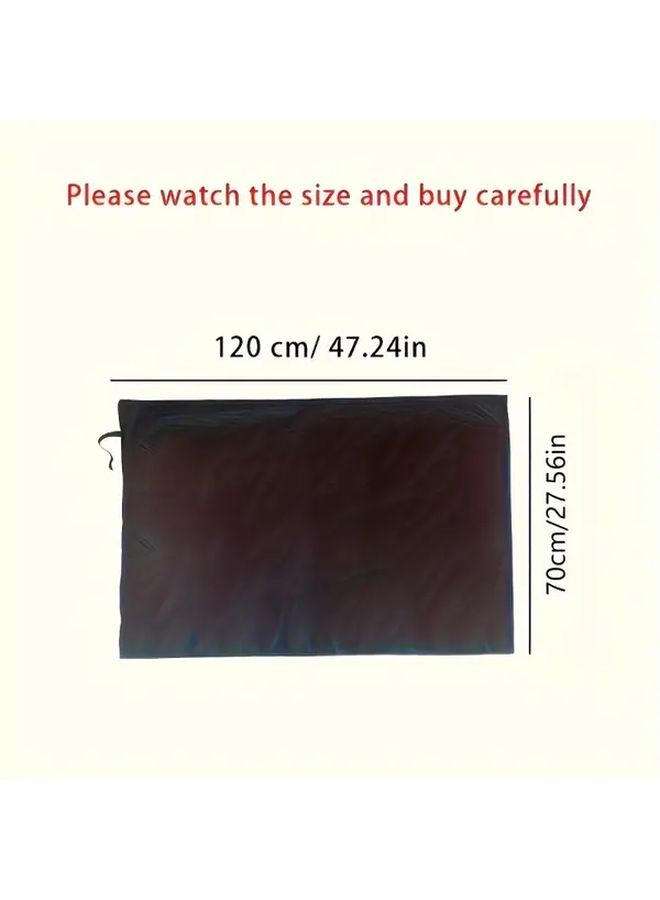 Universal Black Polyester Fiber Car Trunk Mat Wear Resistant All Models - Image 3