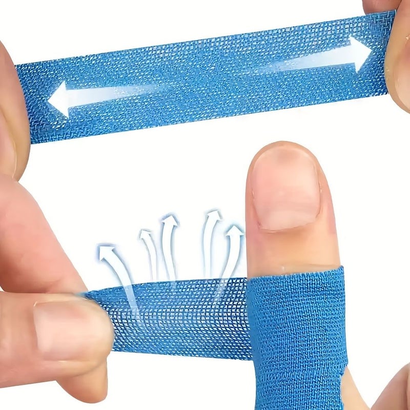20 Pre Cut Blue Thumb Support Tapes Self Adhesive Kinesiology Patches for Sports - Image 4