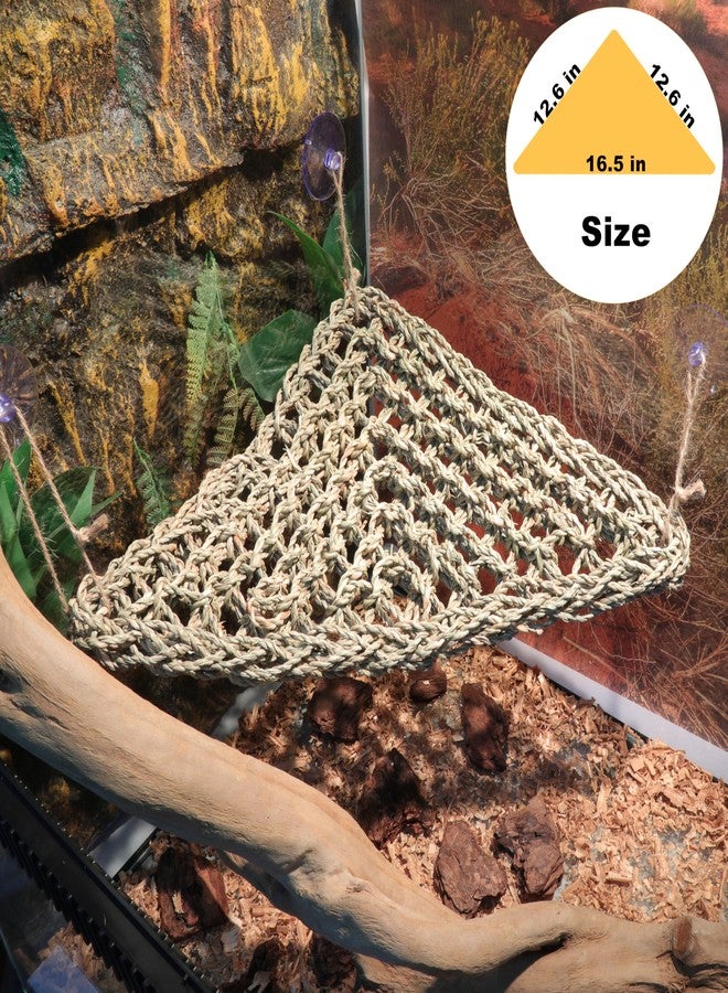 ExoRepti Bearded Dragon Hammock Lizard Tank Accessories Reptile Lounger Amphibian Habitat Décor for Chameleon, Geckos, Snakes, Hermit Crab, Lguana Reptiles, Tortoises - Image 2