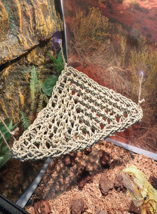 ExoRepti Bearded Dragon Hammock Lizard Tank Accessories Reptile Lounger Amphibian Habitat Décor for Chameleon, Geckos, Snakes, Hermit Crab, Lguana Reptiles, Tortoises - Image 1