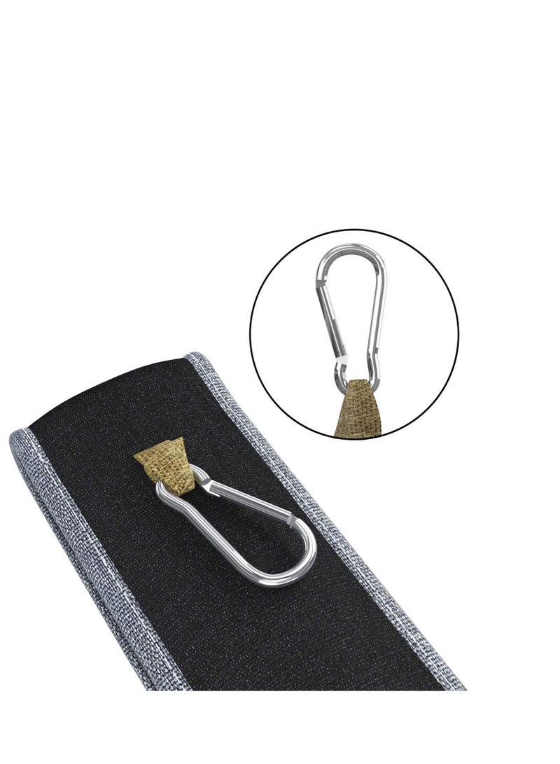 SYOSI طقم أدوات المائدة من الخيزران الطبيعي مكون من 8 قطع - مجموعة محمولة تشمل شفاطة خشبية قابلة لإعادة الاستخدام، ملعقة، عيدان تناول الطعام، شوكة، فرشاة تنظيف، حقيبة حمل للمكتب والسفر والتخييم - Image 4