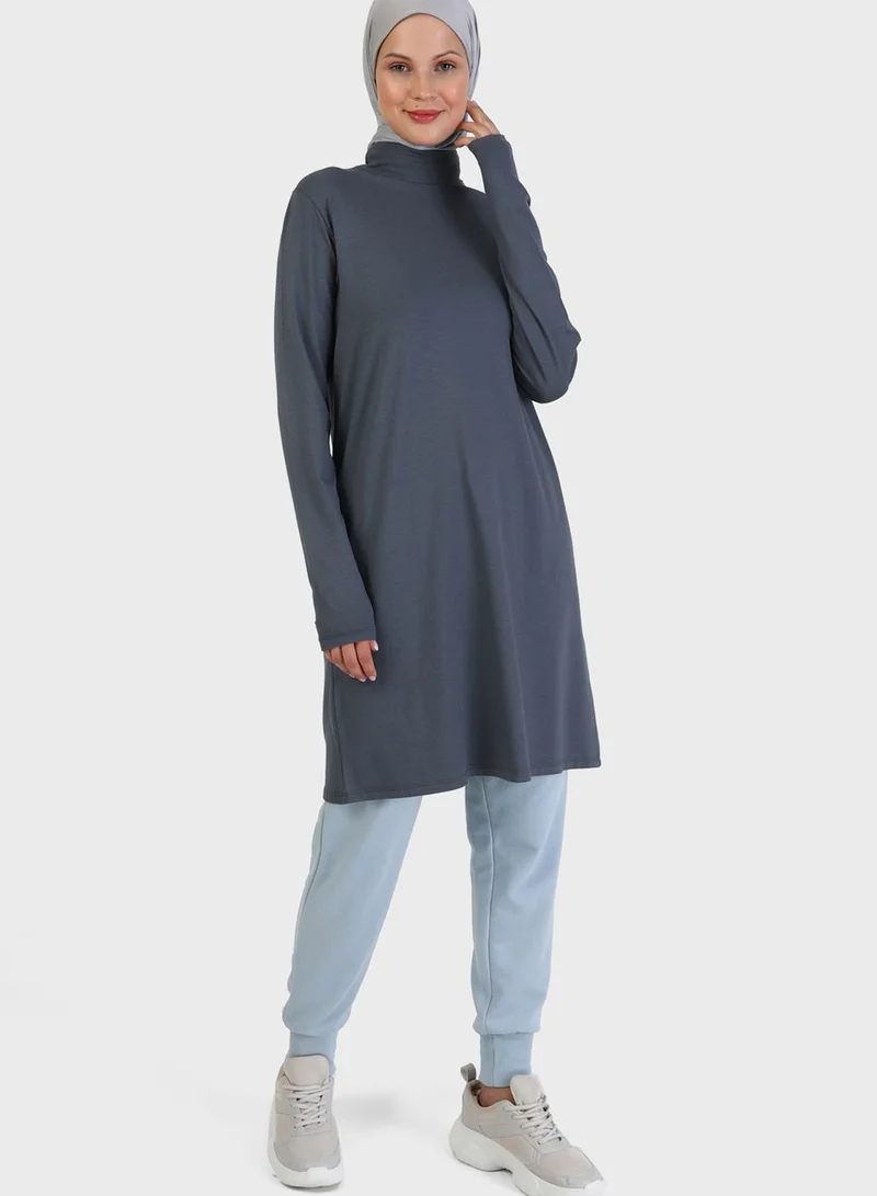 Refka by modanisa High Neck Knitted Tunic