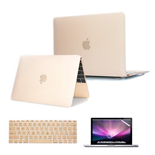 Se7enline Compatible with MacBook 12 inch Case Model A1534 20152016201720182019 Version Laptop Hard Shell Protective CaseKeyboard Cover SkinScreen ProtectorFrost Transparent - Image 1