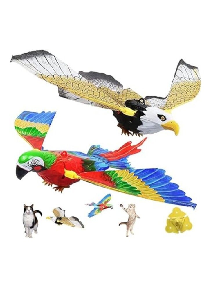 MIRFA Electronic Simulation Flying Bird Interactive Toys for Cats - Image 1