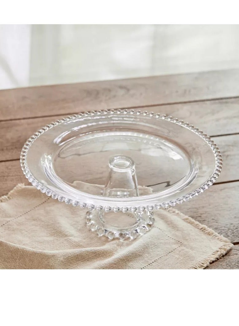 Home Box Merriam Beaded Cake Stand with Pedestal 30.5 cm  - Image 4