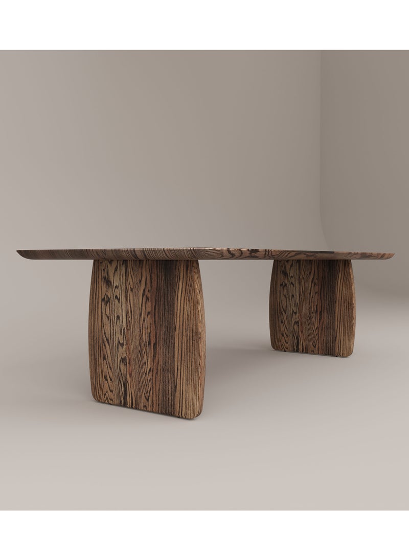 Slab House Edge Collection - Solid Oak Timber 8-10 Seater Table  - Image 3