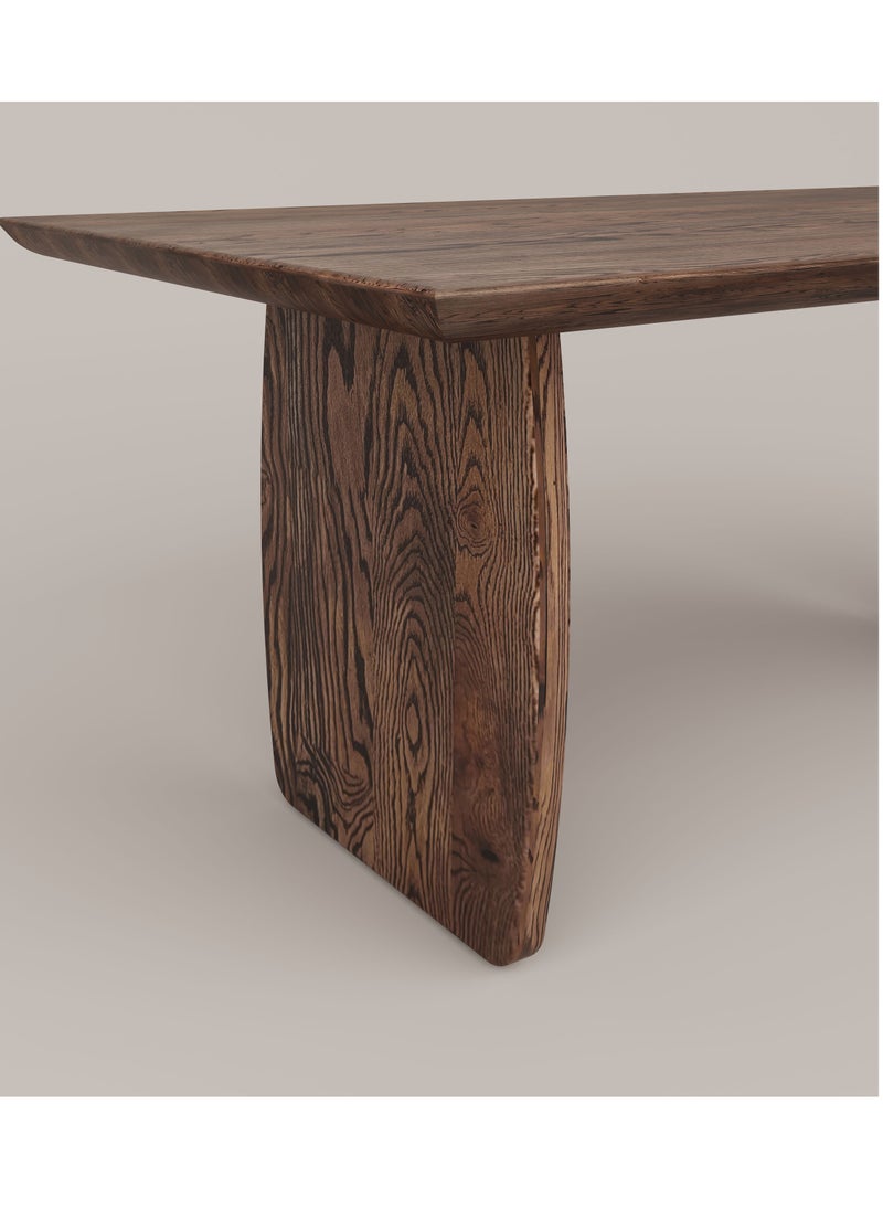 Slab House Edge Collection - Solid Oak Timber 8-10 Seater Table  - Image 5