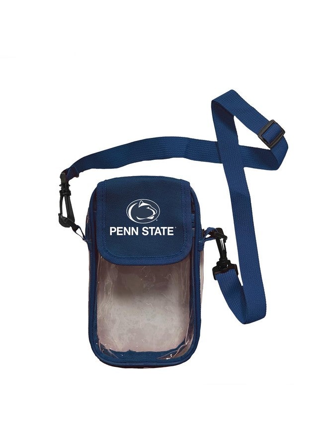 Storm Duds Penn State University Mini Stadium Bag Convenient & Compact Hands-Free 7.5 Inch Clear Crossbody Pouch for Valuables – For Games, Graduations, Concerts – NCAA Security Approved - Image 1