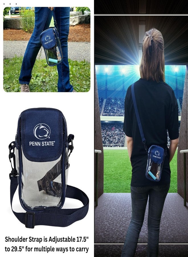Storm Duds Penn State University Mini Stadium Bag Convenient & Compact Hands-Free 7.5 Inch Clear Crossbody Pouch for Valuables – For Games, Graduations, Concerts – NCAA Security Approved - Image 5