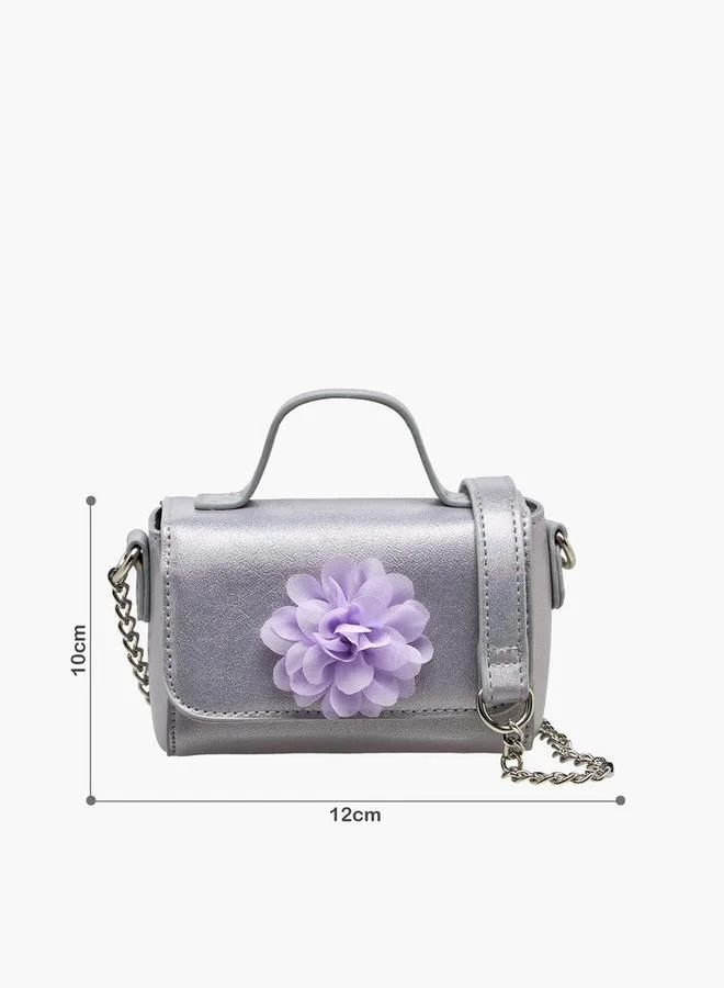 Flora Bella By Shoexpress Flora Bella Floral Accent Crossbody Bag with Chain Strap Ramadan Collection