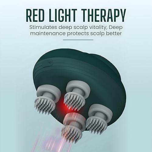 Brago Elevate Scalp Massager | Head Massager for Scalp | Hair Massager for Hair Growth | 96 Silicone Kneading Nodes with Red Light Therapy | Head & Body Massager - Image 4