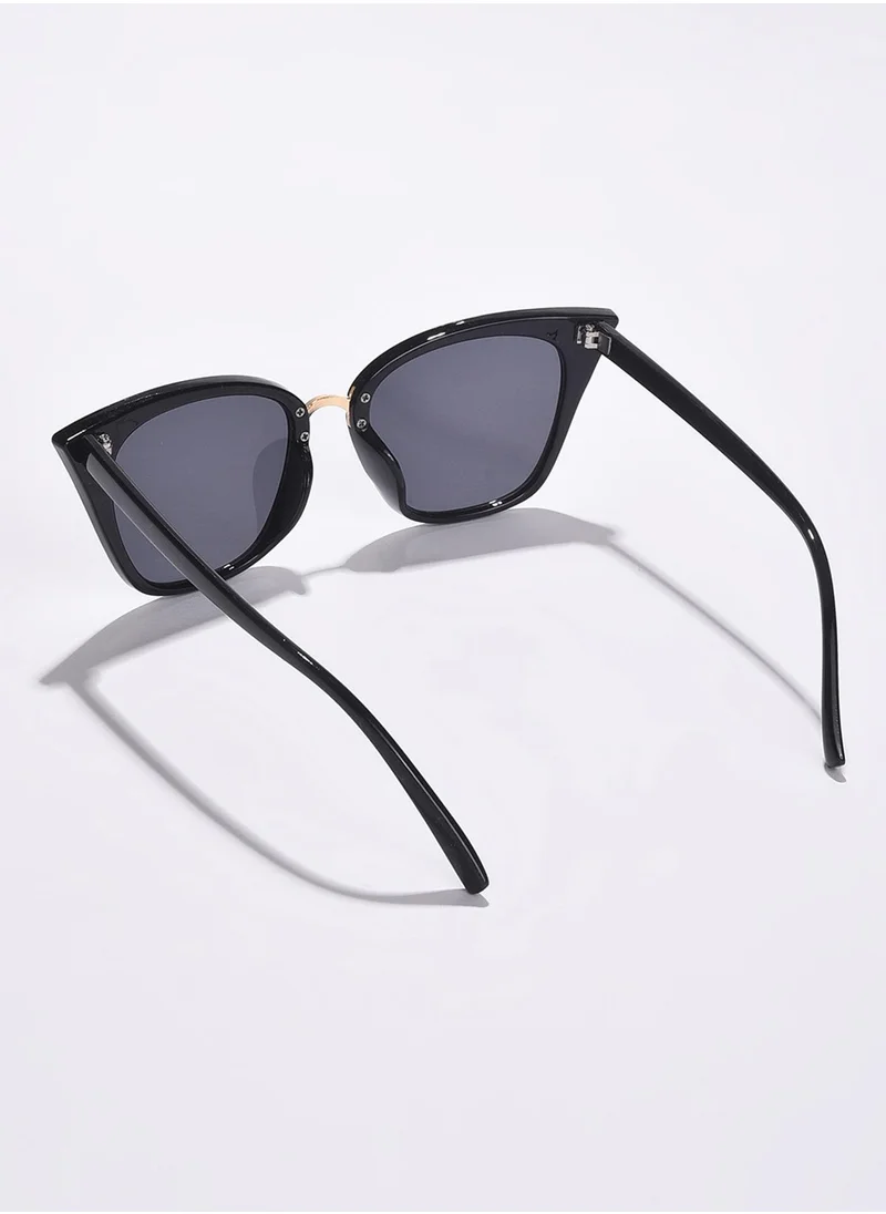 Haute Sauce Black Lens Black Cateye Sunglasses