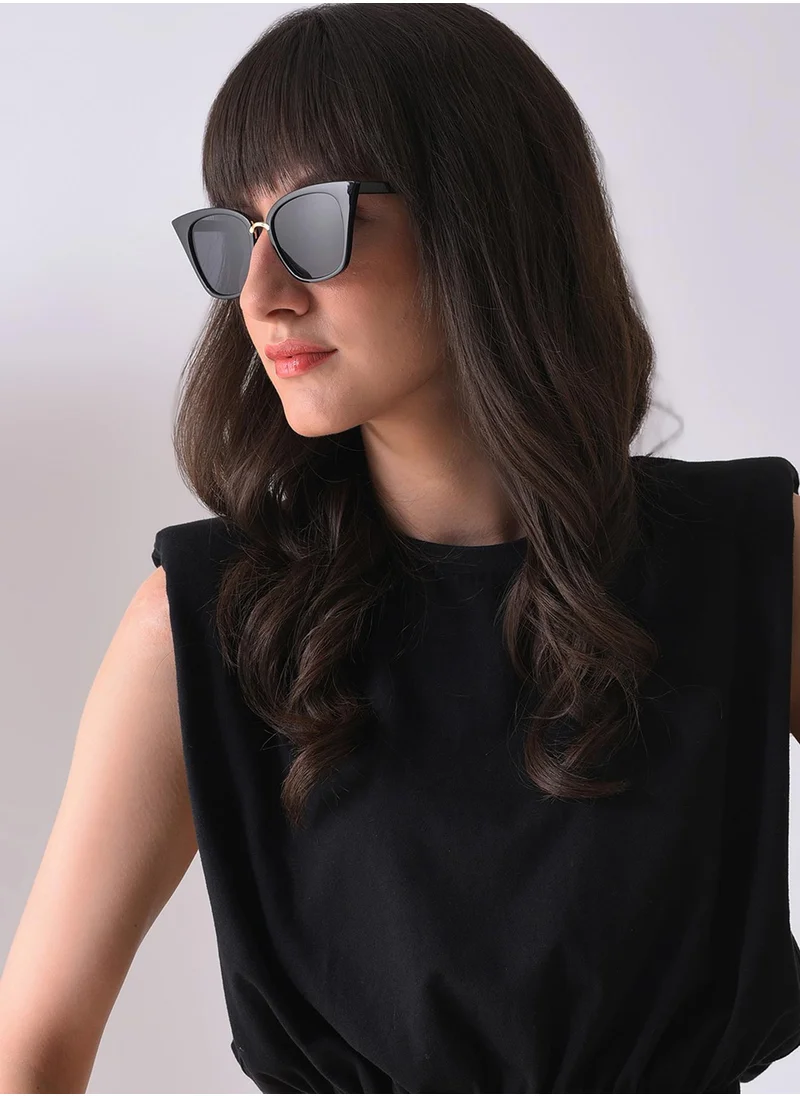 Haute Sauce Black Lens Black Cateye Sunglasses