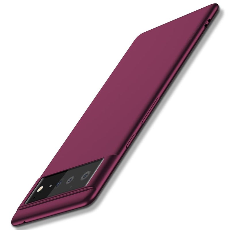 حافظة Xlevel لجهاز Google Pixel 6 Pro، رفيعة جداً، تناسب نحيفة، سلسلة Guardian، حافظة هاتف ناعمة ومرنة، طلاء غير لامع، غطاء خلفي خفيف واقي للنساء، متوافقة مع Pixel 6 Pro، لون أحمر نبيذي