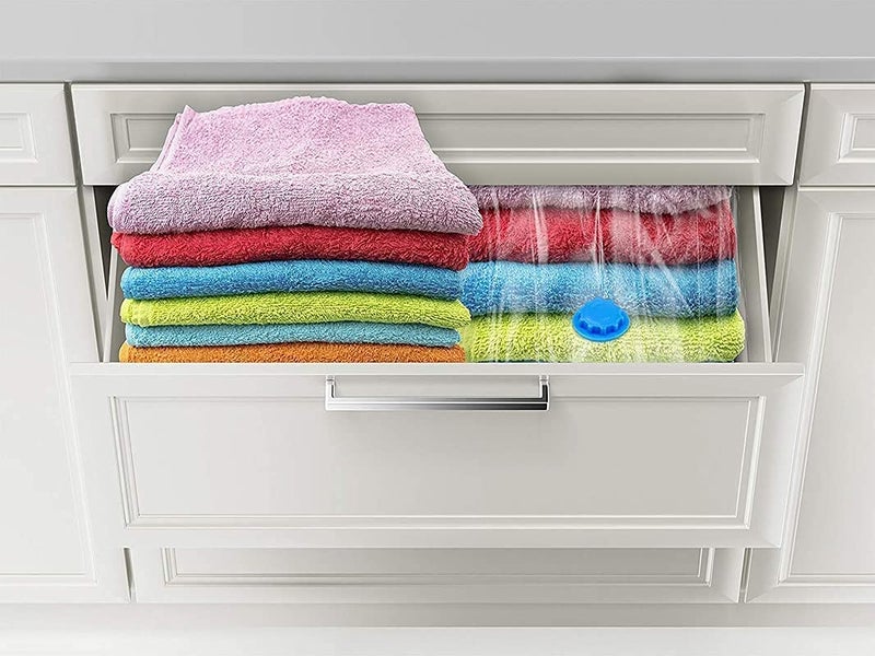 Votvy Vacuum Storage Reusable Bags Compression Sealer Plastic Ziplock Bags for storage Clothes Home Travel - Image 3