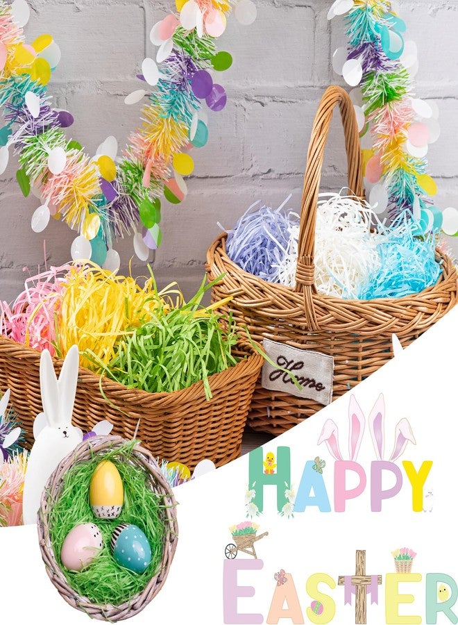 Gloreyan 6 Colors/4.3oz Easter Grass Shredded Paper Filler Raffia Paper Filler for Easter Gift Wrapping Basket Filling Birthdays Weddings Party Supply - Image 5