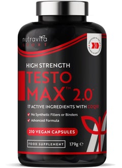 Nutravita Testo Max Booster for Sport Men - 210 Vegan Capsules  - Image 1