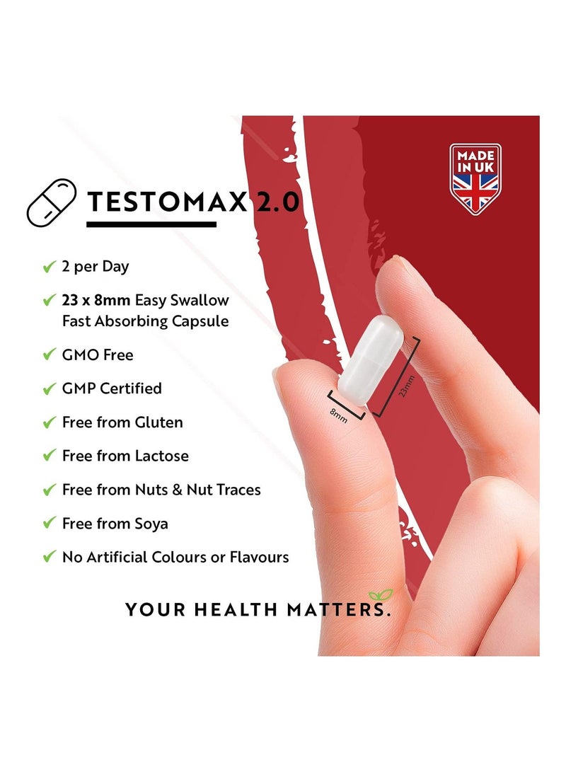 Nutravita Testo Max Booster for Sport Men - 210 Vegan Capsules - Image 3