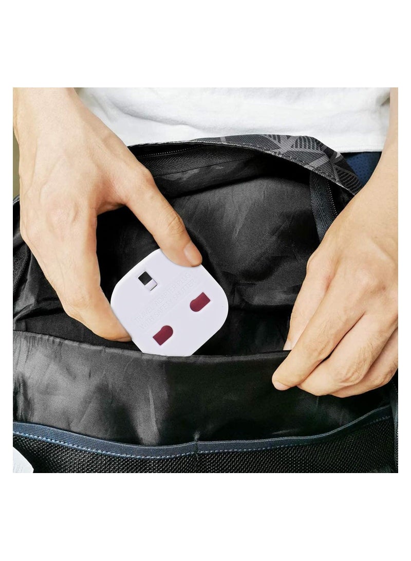 محول سفر الاتحاد الأوروبي حزمة 6، محول من المملكة المتحدة إلى الاتحاد الأوروبي، محول أوروبا نوع C، E، F لإسبانيا، فرنسا، إيطاليا، البرتغال، ألمانيا، هولندا، اليونان، بولندا، تركيا والمزيد، محول قابس - Image 3