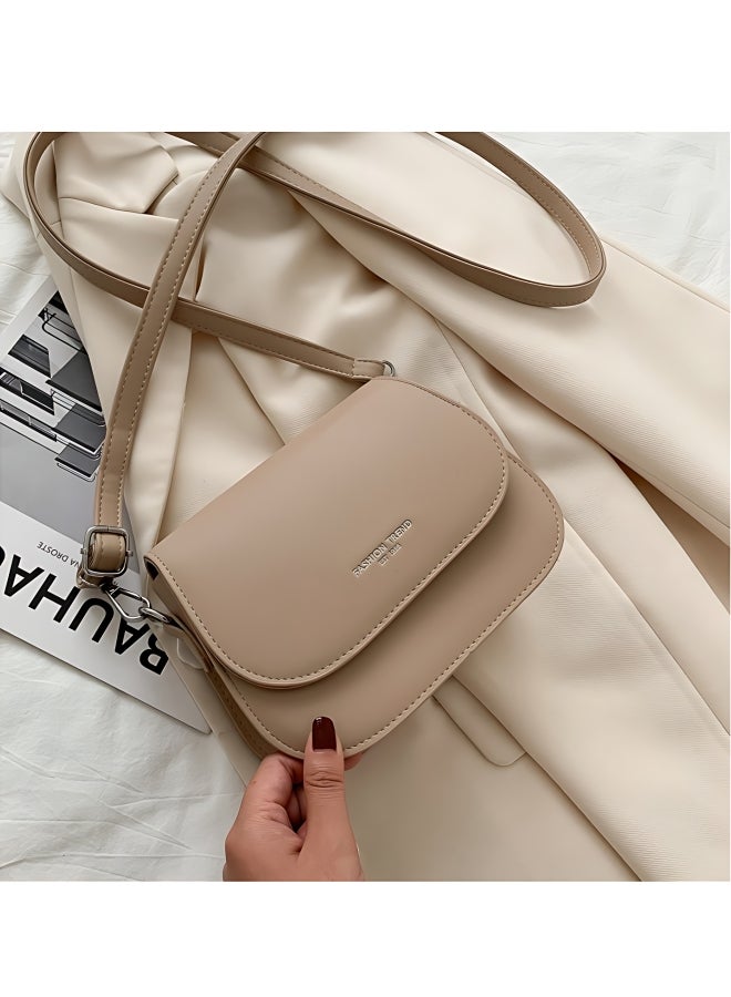 Women's Simple and Fashionable Shoulder Bag, Ladies PU Leather Crossbody Bag Sling Bag Side Bag Carry Bag, Portable Mobile Phone Bag Small Bag Satchel Bag Coin Purse for Girls/College Students  - Image 1
