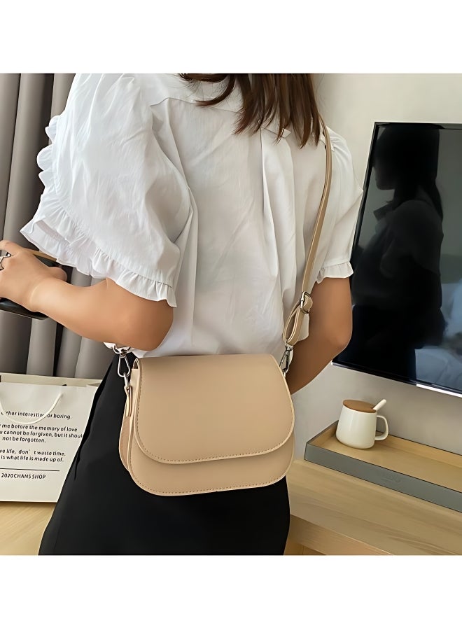 Women's Simple and Fashionable Shoulder Bag, Ladies PU Leather Crossbody Bag Sling Bag Side Bag Carry Bag, Portable Mobile Phone Bag Small Bag Satchel Bag Coin Purse for Girls/College Students  - Image 2